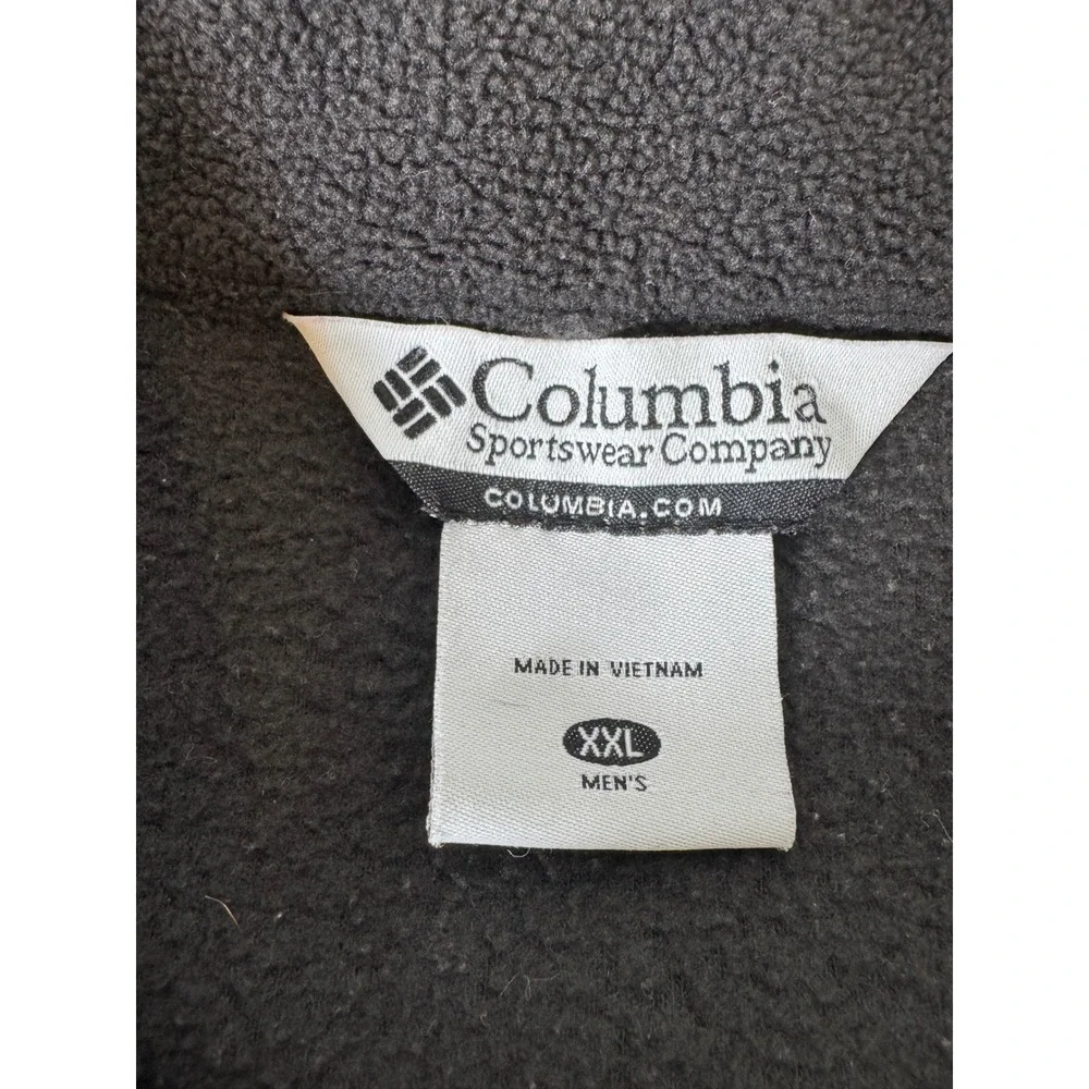 Columbia Men's Full Zip Fleece Jacket Gray Sportswear Outdoor Warm Coat‎